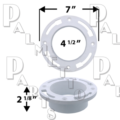 PVC Flange 4" Outside Fit