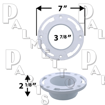 PVC Flange 4" Inside Spigot Fit