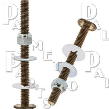 Brass Closet Bolts 5/16&quot; x 3-1/2&quot; (Pair)