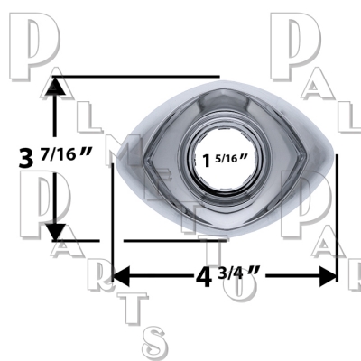 Delta* Replacement Obsolete 2 Handle Escutcheon