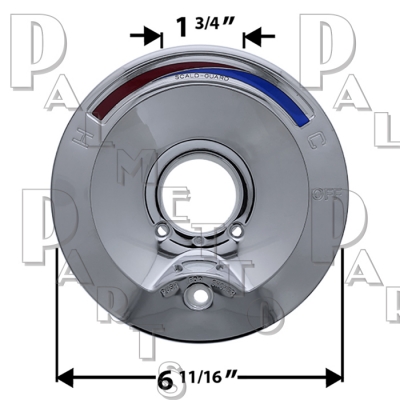 Round Escutcheon Flange w/ Diverter