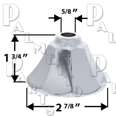 Fluted Escutcheon 5/8 x 20T -Fits Milwaukee Faucets