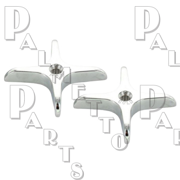 Union Brass* Replacement Cross Handles - Pair Hot &amp; Cold