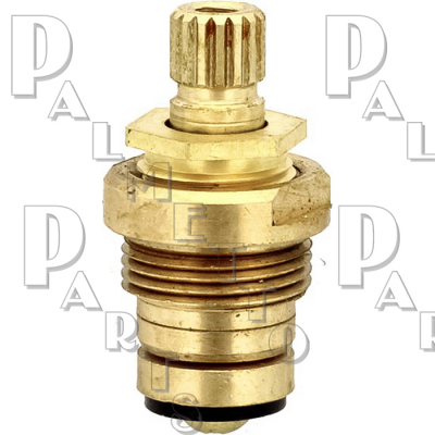 Central Brass* Lavatory Stem with Square Cut Packing -RH Hot