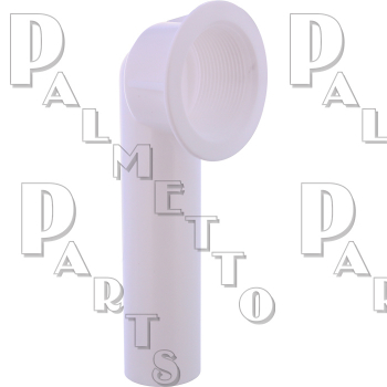 Tub Shoe Elbow<BR>1-1/2&quot; OD Plastic Tube<BR>1-1/2&quot; x 11.5 Thread