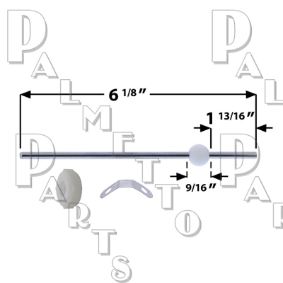 Pop-Up Ball Rod -PP 6"