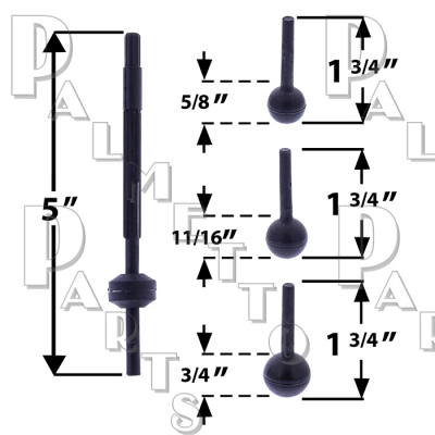 Pop-Up Ball Rod -Fit All -Plastic Rod