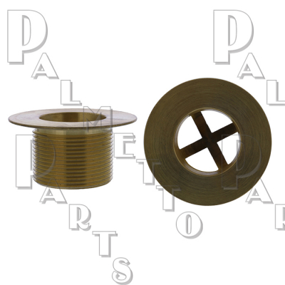 Brass Box Pattern Drain Assembly  1-1/2" x 1-1/2" Length