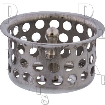 Basket Strainer for Sink -CP 1-7/8&quot; OD x1-1/4&quot; D