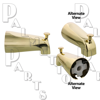 Diverter Spout 1/2&quot; Copper Connection -Polished Brass