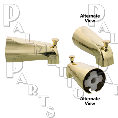 Diverter Spout 1/2" Copper Connection -Polished Brass