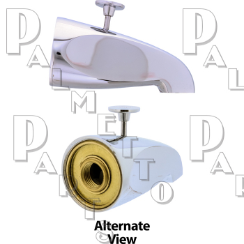 Diverter Spout 3/4&quot; IP Wall Conn. -Chrome Plated Brass