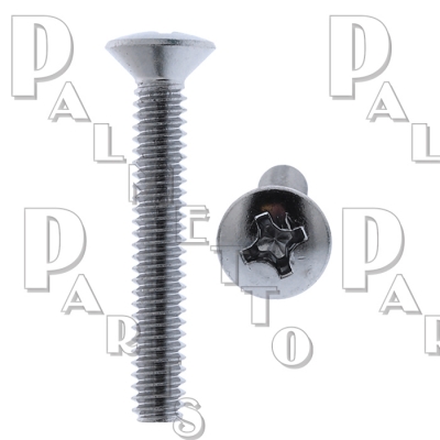 Overflow Plate Screw -Standard -Chrome