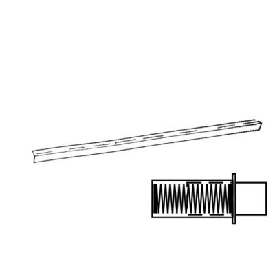 3/4" x 24" Clear Adj. Towel Bar