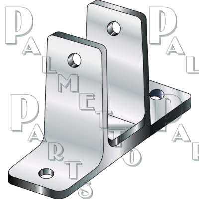 2-Ear Urinal Wall Bracket 1/2" x 2-7/8"W