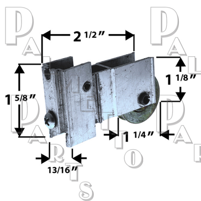 Roller -Peachtree 2-1/2" L