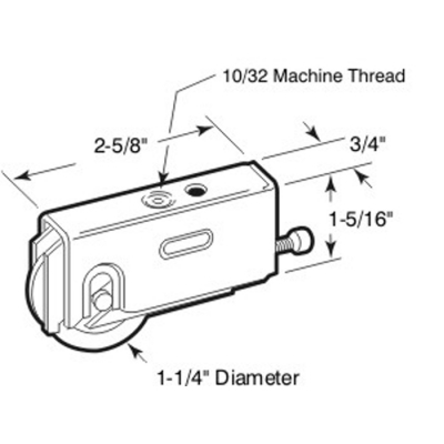 Roller -Many Manufacturers 2-5/8" L