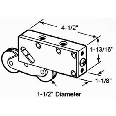 SGD Roller -Tandem 1-1/2"