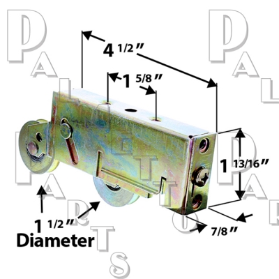 Roller -Tandem 4-1/2" L  Armour Vue, Disco, Atlas