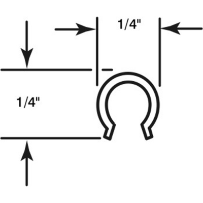 Door Track -Snap On SS 6’