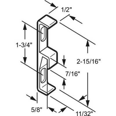 use SGD53 Die Cast Aluminum Finish w/ 1-3/4" Centers