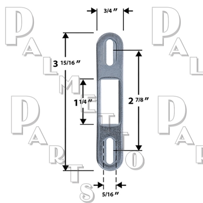 Alum. Faceplate for Hookbolt