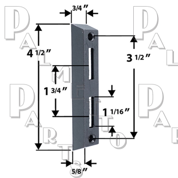 Plastic Face Mount -Black